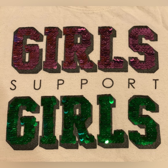Old Navy Girls Support Girls color change flip sequin tshirt - Picture 10 of 14